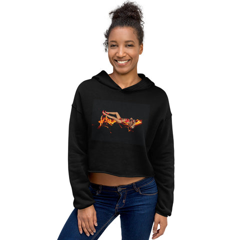 "En Fuego" Crop Hoodie